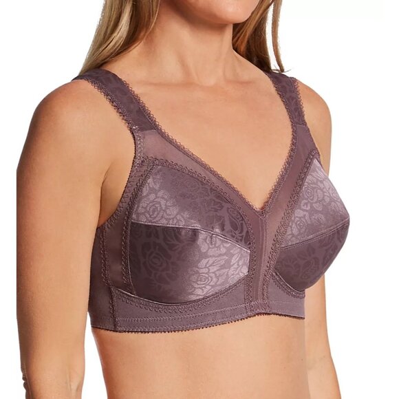 Playtex 18 Hour Shoulder Comfort Wireless Full Coverage Bra 4693 Plum 38DD - Picture 1 of 5